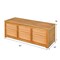 Acacia Wood Storage Bench Deck Box Outdoor Storage Seat Patio Garden